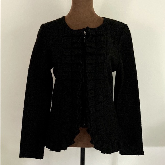 Marisa Christina Boiled Wool Sweater Jacket - Picture 2 of 4